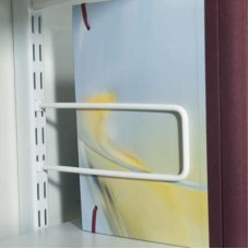 elfa Twin Slot Shelving System - Wall Upright Shelf Book End - 200mm Length - White - Pack of 2