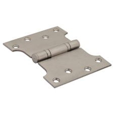 Parliament Hinge - 102 x 127 x 3mm - Satin Stainless Steel - Pair