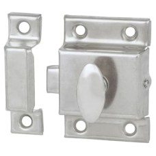 Exel Box Style Cupboard Catch - 55 x 38 x 30mm - Nickel Plated