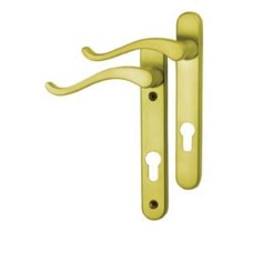 Fab & Fix Windsor uPVC Scroll Multipoint Door Handle - 92mm c/c - LH - Gold