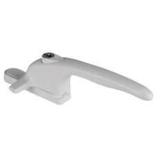 Securistyle Virage Cockspur Locking Window Handle - 9mm Nose Height - Right Hand - White