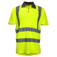 TIMCO Hi Visibility Short Sleeve Polo Sh...