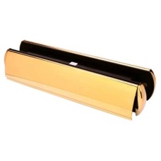 Yale Platinum Letter Plate - 321 x 65mm - Door Thickness 40-80mm - Polished Gold