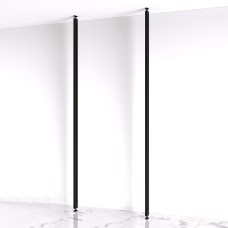 Emuca Zero 2 Profile Floor to Ceiling Kit - 2900mm Length - Black