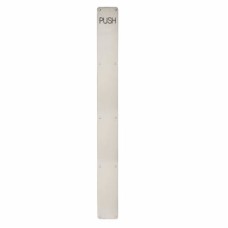 Exel Stainless Steel Finger Plate - Push - 800 x 80 x 1.5mm - Satin