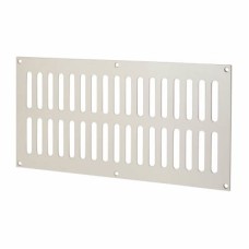 Exel Plain Slotted Vent - 305 x 152mm - 11590mm² Free Air Flow - Satin Stainless Steel