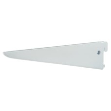 Exel Twin Slot Shelf Bracket - 220mm Length - White