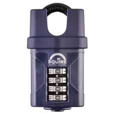 Squire Combination All Weather Closed Shackle Padlock - 50mm Body - 22 x 20mm Shackle - Blue