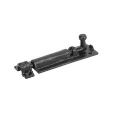 Olde Forge Tudor Straight Barrel Bolt - 101 x 38mm - Antique Black Iron