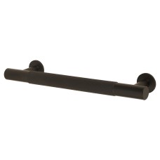 Carlisle Brass 13mm Knurled T-Bar Cabinet Pull Handle - 128mm Centres - Matt Black
