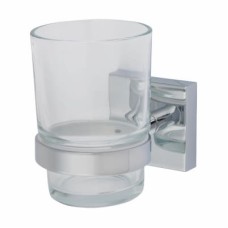 Croydex Chester Tumbler & Holder - 96 x 68 x 106mm - Polished Chrome