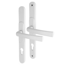 Adjustable uPVC Multipoint Door Handle - 59-96mm c/c - White