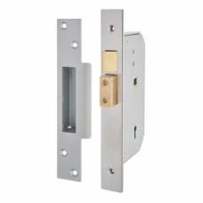 UNION 3K70 Detainer High Security Sashlock - 73mm Case - 44mm Backset - Left Hand - Sat Stainless