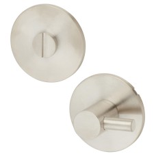 Jigtech Schema Orka Bathroom Turn & Release - 53mm Diameter - Satin Stainless Steel