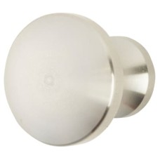 Exel Mushroom Style Round Cabinet Knob - 30mm Diameter - Satin Stainless Steel