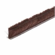 Exitex Sash Window Slide Pile with Fin - 100m Length - 8.5mm Pile - Brown