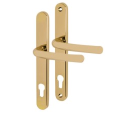 Fab & Fix Balmoral uPVC Multipoint Door Handle - 92mm c/c - Hardex Gold