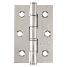 Eclipse Slim Knuckle Grade 7 Washered Butt Fire Door Hinge - 76 x 51 x 2mm - Pol Stainless - Pair
