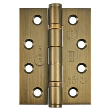 Eclipse Ball Bearing Grade 13 Butt Fire Door Hinge - 102 x 76 x 3mm - Matt Antique Brass - Pack of 3