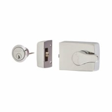 Arrone AR850 Roller Bolt Deadlocking Nightlatch - 60mm Backset - Polished Chrome Case/Cylinder