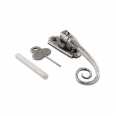 From The Anvil Monkey Tail Espagnolette Casement Window Handle - Left Hand - Pewter