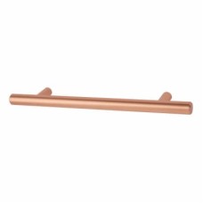 Exel 12mm T-Bar Cabinet Pull Handle - 128mm Centres - Bright Copper