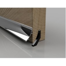 Stormguard SRD 32 Rain Deflector - 914mm Length - Inward/Outward Opening Doors - Polished Silver