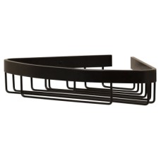 Croydex Wirework Small Corner Shower Soap Dish Basket - 60 x 311 x 209mm - Matt Black