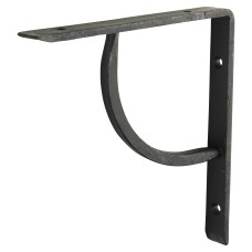 Olde Forge Plain Shelf Bracket - 152 x 152mm - Black Beeswax