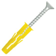 Rawlplug UNO Wall Plug - 5 x 24mm - Yellow - Pack of 1000