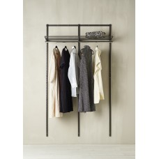 elfa Wardrobe & Storage Kit - 2 x Bay & 1 x Ventilated Shelf - Graphite