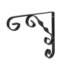 Exel Ornamental Scroll Shelf Bracket - 164 x 160mm - Black
