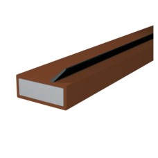 Pyroplex Single Offset Flipper Intumescent Strip - FD30 - 15 x 4 x 2100mm - Brown - Pack of 10