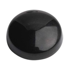 Plastic Screw Dome - 15mm Diameter - Black