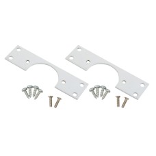 FVG Cabinet Hinge Repair Plates - 90 x 25mm - White