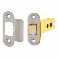 Exel Heavy Duty Tubular Latch - 78mm Case - 57mm Backset - Radius - Satin Stainless Steel