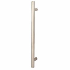 Exel 30mm T-Bar Door Pull Handle - Bolt Fix - 600mm Centres - Satin Stainless Steel