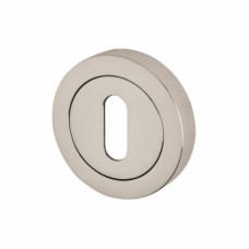 Jedo Escutcheon - 50mm Diameter - Keyhole - Polished Chrome