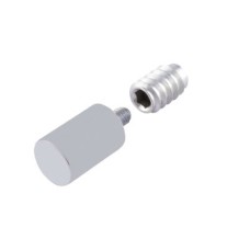 Bramah Rola Removable Egress Sash Window Stop - Satin Chrome - 2 Body + 4 Inserts