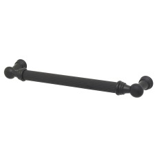 Exel Whitby Lines 10mm T-Bar Cabinet Pull Handle - 160mm Centres - Matt Black