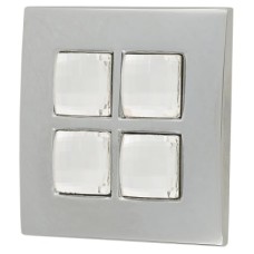 Swarovski Crystal Delos Cabinet Knob - 38 x 38mm - Clear