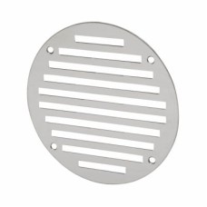 Exel Circular Slotted Vent - 127mm - 4145mm² Free Air Flow - Polished Stainless Steel 
