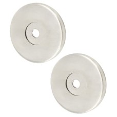 Exel Rose Set for 19mm Door Pull Handles - 52 x 6mm - Satin Stainless Steel