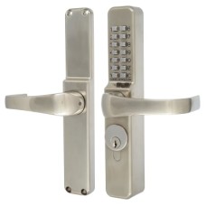 Codelocks CL0460 Push Button Code Lock - Aluminium Doors - PVD Stainless Steel