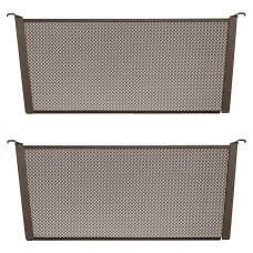 elfa Top Track System - Click In Medium Mesh Drawer Dividers - 431 x 180mm - Graphite - Pack of 2