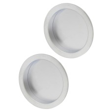 ECLISSE Essentials Round Fire Rated Flush Handle Set - Satin Chrome
