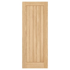 LPD Belize 5 Panel Pre-Finished Solid Internal FD30 Fire Door - 2040 x 926 x 44mm - Oak 