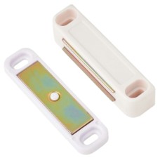Veel-2 Magnetic Catch - 56 x 14 x 14mm - 4.5kg Pull - White
