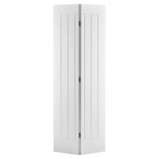 LPD Mexicano 5 Panel Primed Solid Bi-Fold Internal Door - 1981 x 686 x 35mm - White 