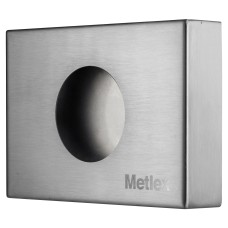 Metlex Kepler Sanitary Bag Dispenser - 124 x 120 x 124mm - Brushed Stainless Steel 